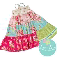 Image 2 of Vintage Roses Tiered Eliie Dress