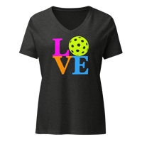 Image 5 of LOVE Women’s Relaxed V-neck T-shirt