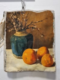 Image 1 of Swarm Zipped Pouch - Oranges