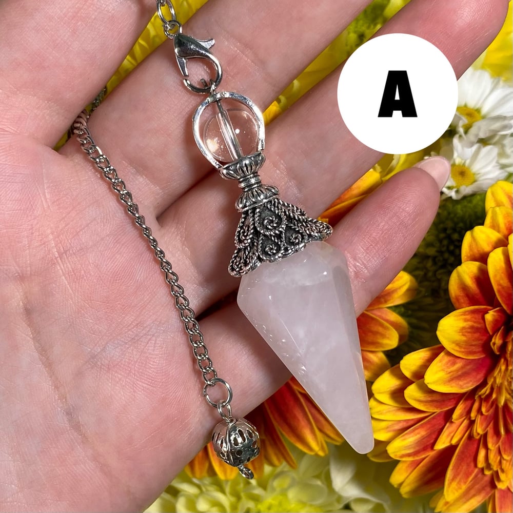 Image of Rose Quartz Pendulum