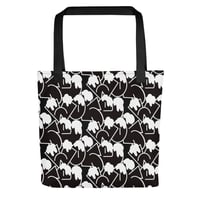 Image 3 of Black Cargo- Contemporary Urban Art Apparel for the Woke   - Woke - All-Over Print Tote Bag