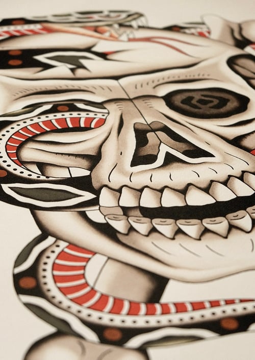 Image of Limited skull print. 18x24