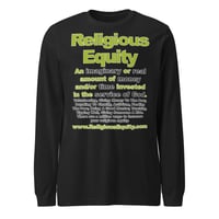 Image 1 of Religious Equity Unisex Long Sleeve Tee