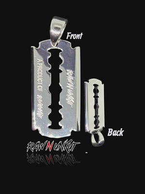 Image of Gild or Silver RAW N UNKUT RAZOR BLADE PENDANT 