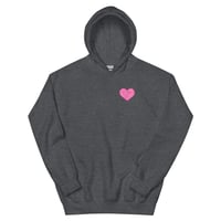 Image 13 of HOT GIRLS HAVE HEART HOODIE - HOT PINK