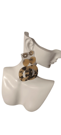 Image 3 of Wildldflower Tortoiseshell Drop Earrings