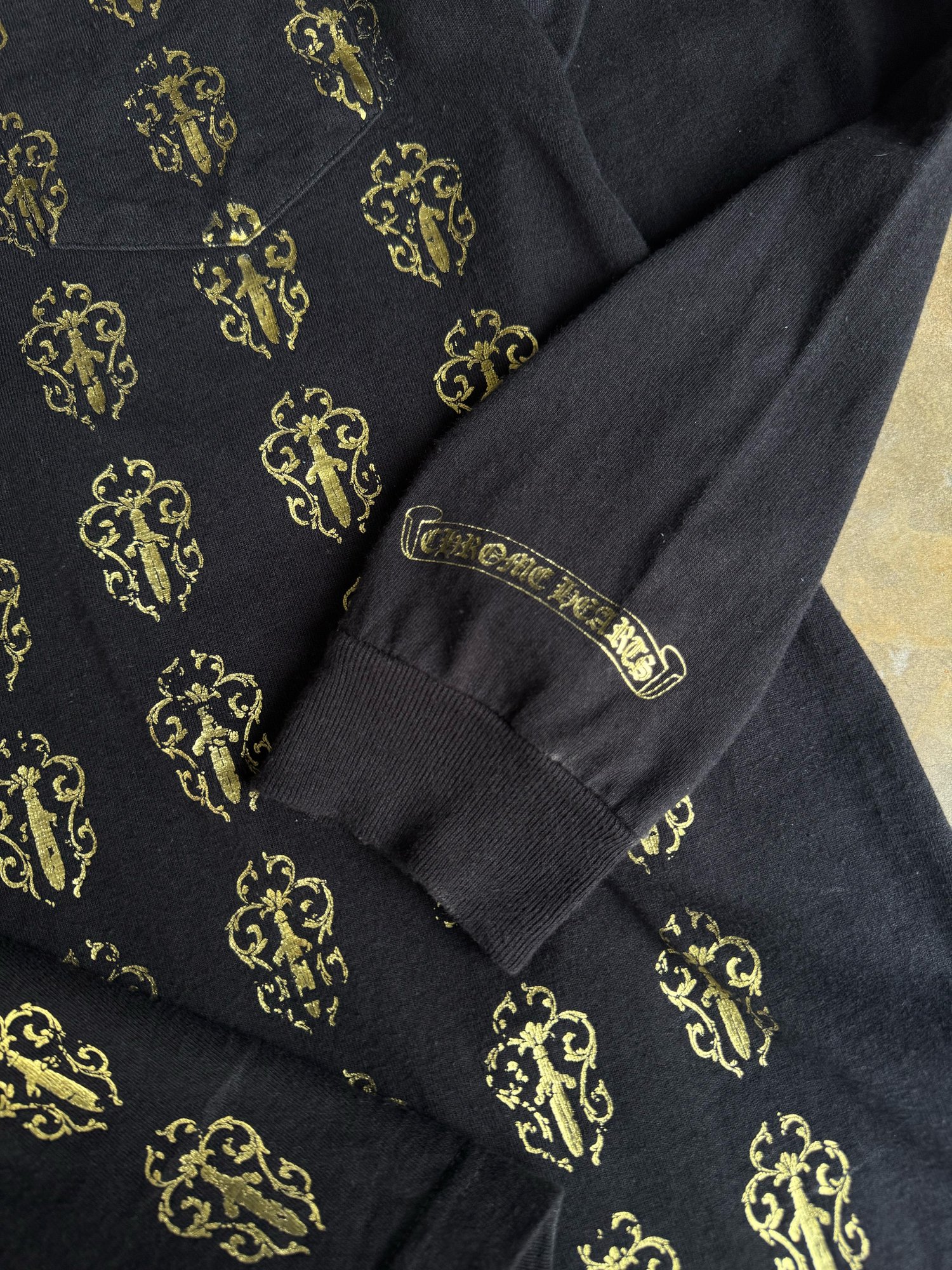 Image of Chrome Hearts Vintage Dagger Longsleeve