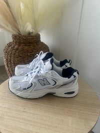 Image 2 of Navy & white 530 trainers 