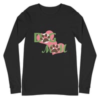 Image 2 of "Dog Mom" Unisex Long Sleeve Tee