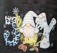 Image 4 of Merry Christmas Gnome Apron (black)