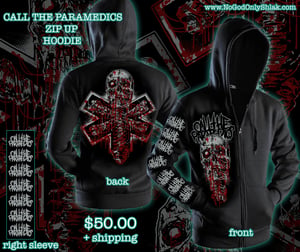 Image of CALL THE PARAMEDICS - star of death zip up hoodie