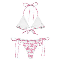 Image 2 of String bikini "Deadly Barbz" (White)