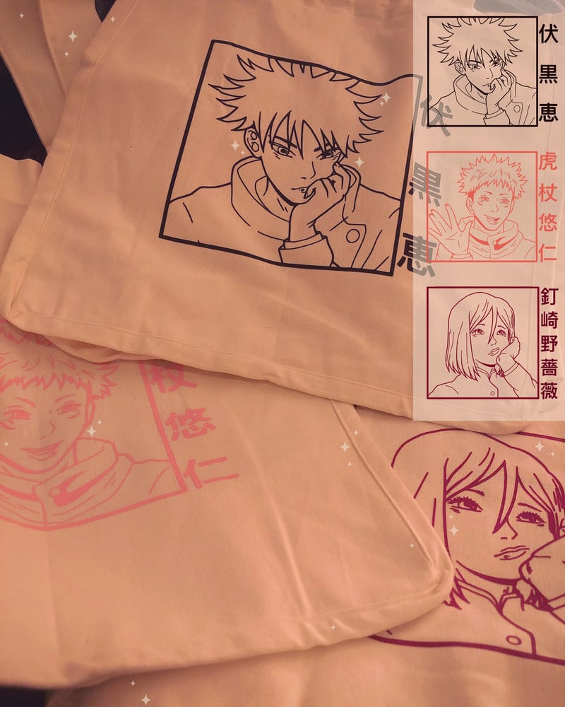 Image of Cursed Friends Tote Bags 