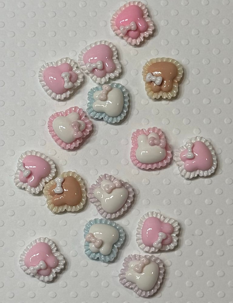 Image of Ruffled Bunny Cabochons