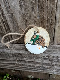 Image 3 of Bird In Snow Ornament 