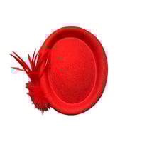 Image 3 of Red Felted Hat