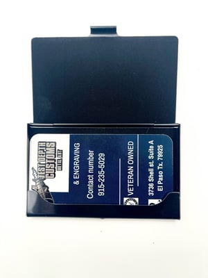Image of Stainless steel business card holder 