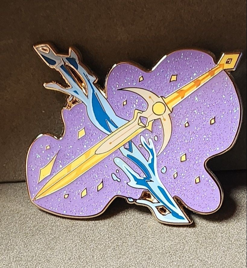 Image of Chilumi swords enamel pin