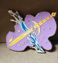 Chilumi swords enamel pin