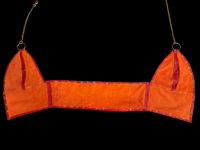 Image 4 of Red lace up top M