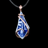 Image 1 of Sea Pottery w/ Copper Wrap (#38)