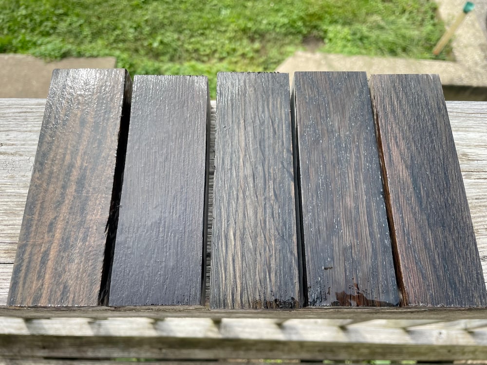 Image of Stabilized Bog Oak Knife Block