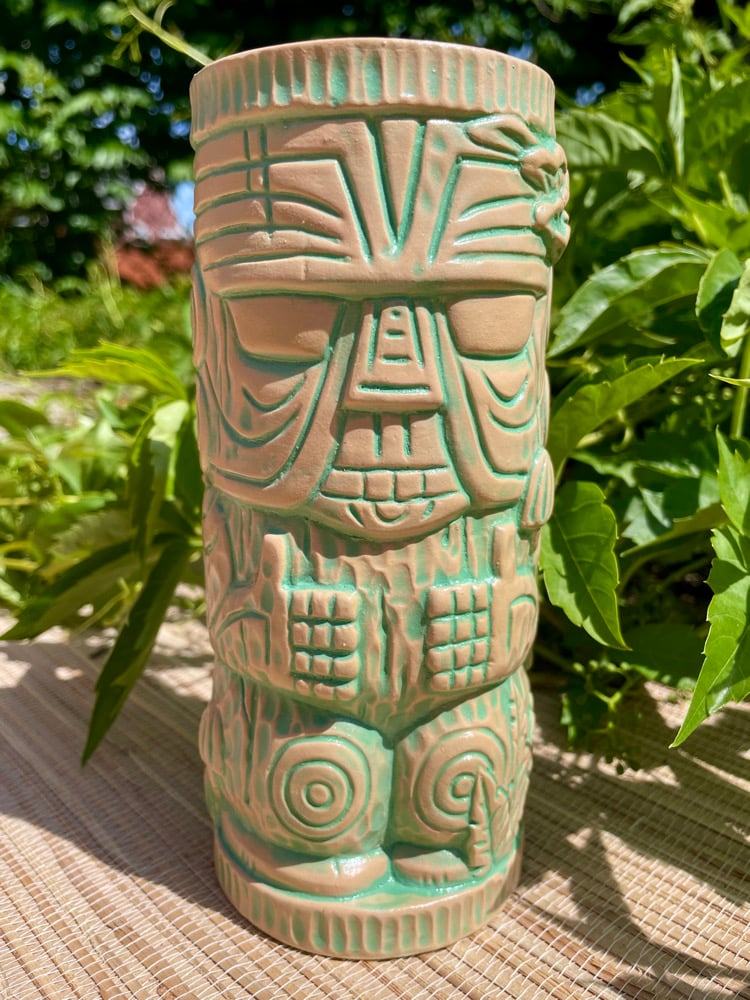 Image of Mint/Tan Fungi Peanut Mug