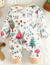 Image 2 of Mushroom Forest Sleepsuit 