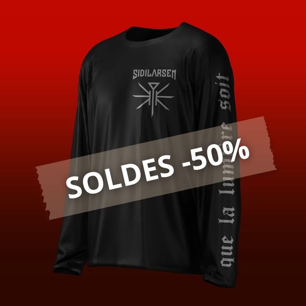 Image of SOLDES : Shirt longsleeve noir unisex (-50%)