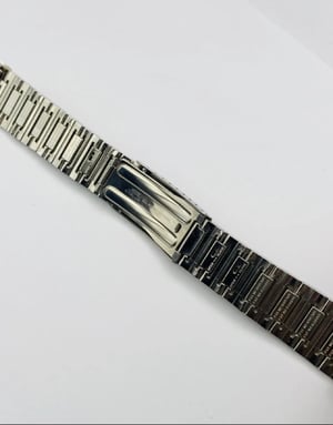 Image of Rare 1970's heavy duty stainless steel gents watch strap, Old Stock,mint,18.5mm