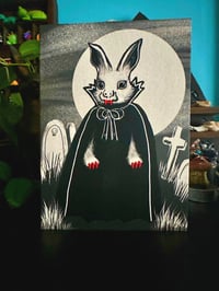 Image 4 of Vampire Rabbit of Newcastle, Folklore Greeting Card