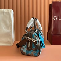 Image 4 of GG Camouflage Boston Bag