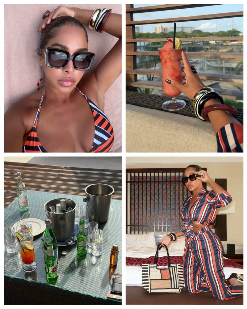 Image of STRIPED TRIBAL JUMPSUIT & BIKINI (US 10) 