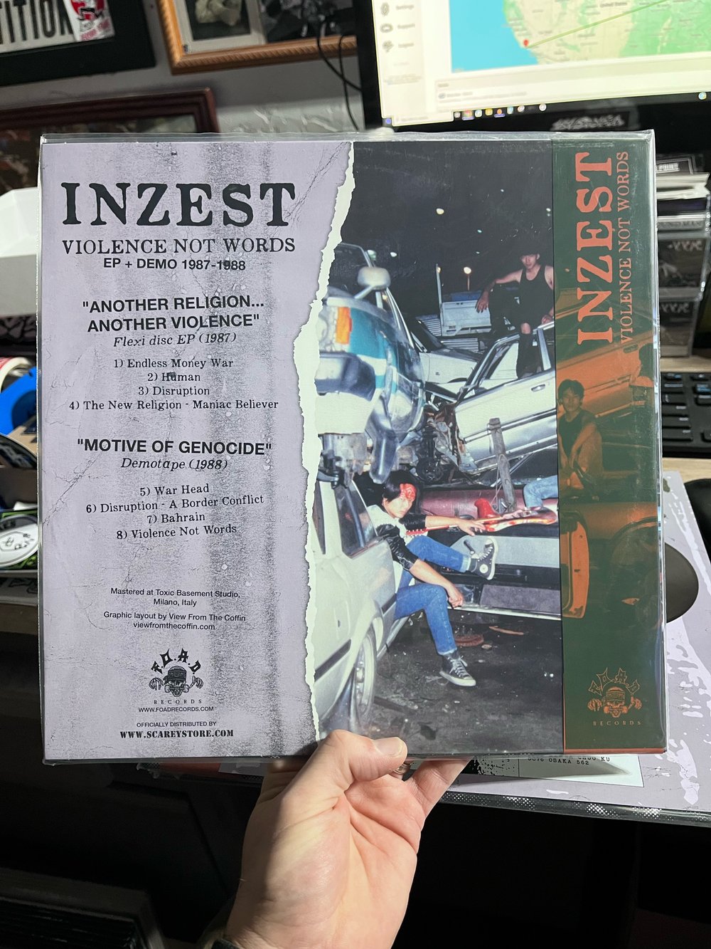 Inzest - "Violence Not Words" 12" (Italian Import)