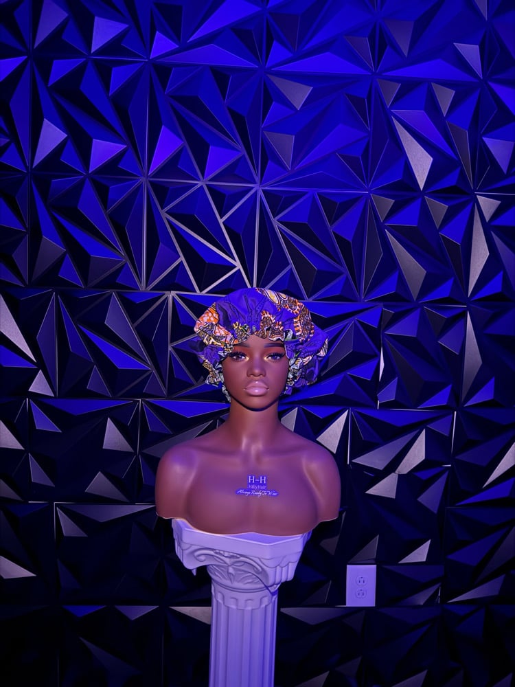 Image of African Print Bonnet — No. 03