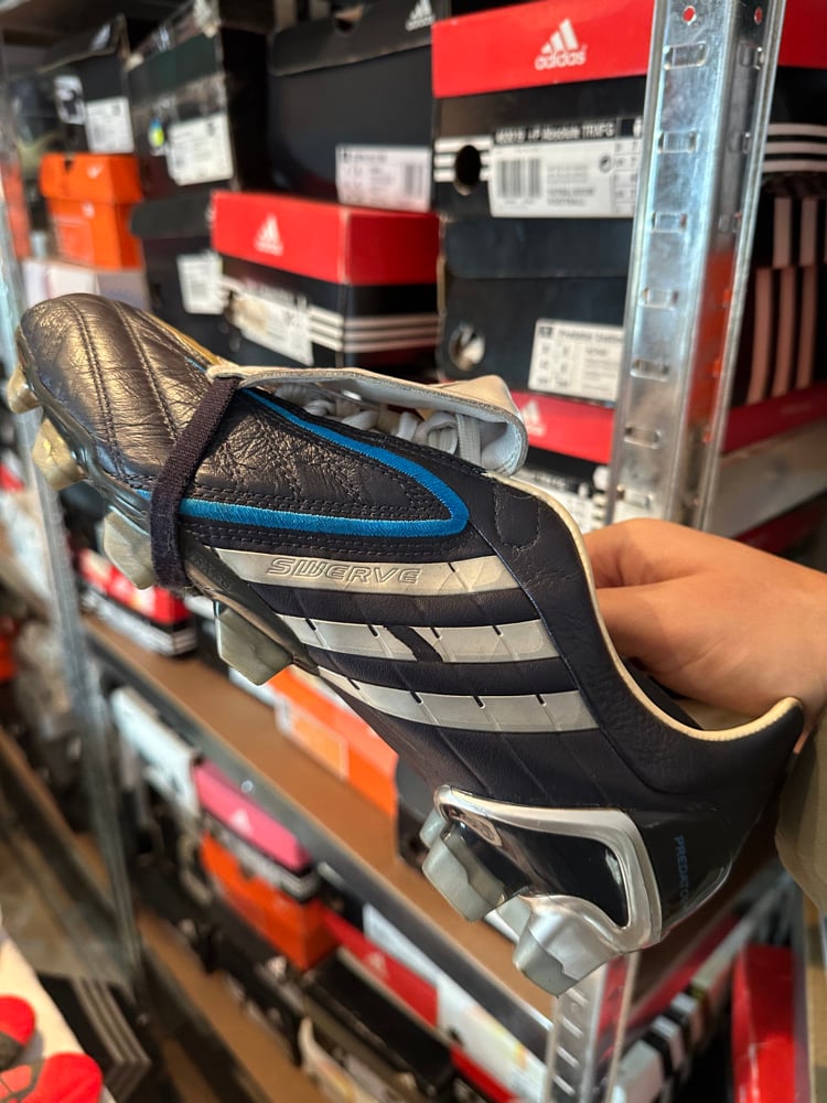 Image of Adidas Predator powerswerve FG worn blue