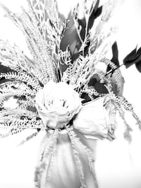 Image 9 of Green Whispers  White Vase