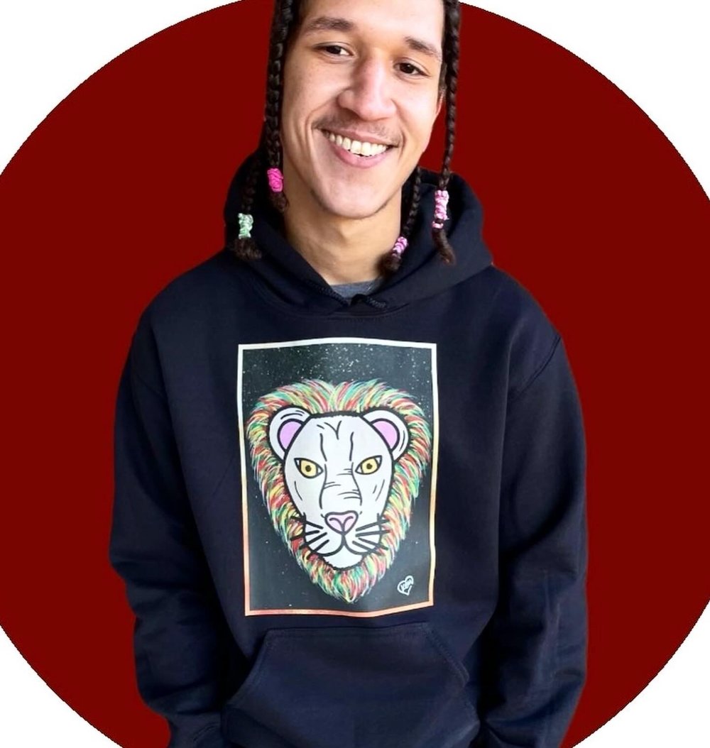 Small Rasta Lion Hoodie
