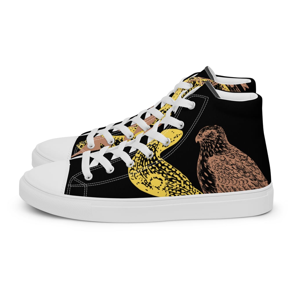 ZEN EXP - “Snake vs. Falcon” Men’s high top canvas shoes