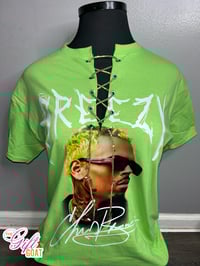 Image 1 of LIME GREEN CB GRAPHIC TEE