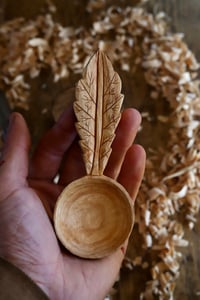 Image 1 of Cherry leaf scoop. 