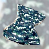 Image 1 of Green Camouflage Baby Lovie /Blanket -Large & Small