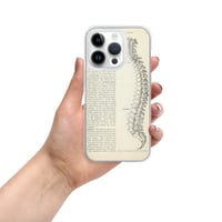 Image 17 of Vintage Book Page Anatomical Illustration Human Spine Clear Case for iPhone®