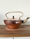 Antique copper teapot