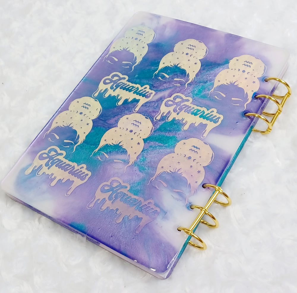 Image of Drippy zodiac notebooks 