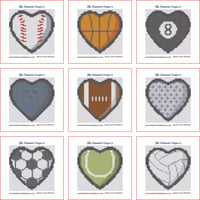 Image 3 of Sports Lover Mini Diamond Painting Kit by Doodles First