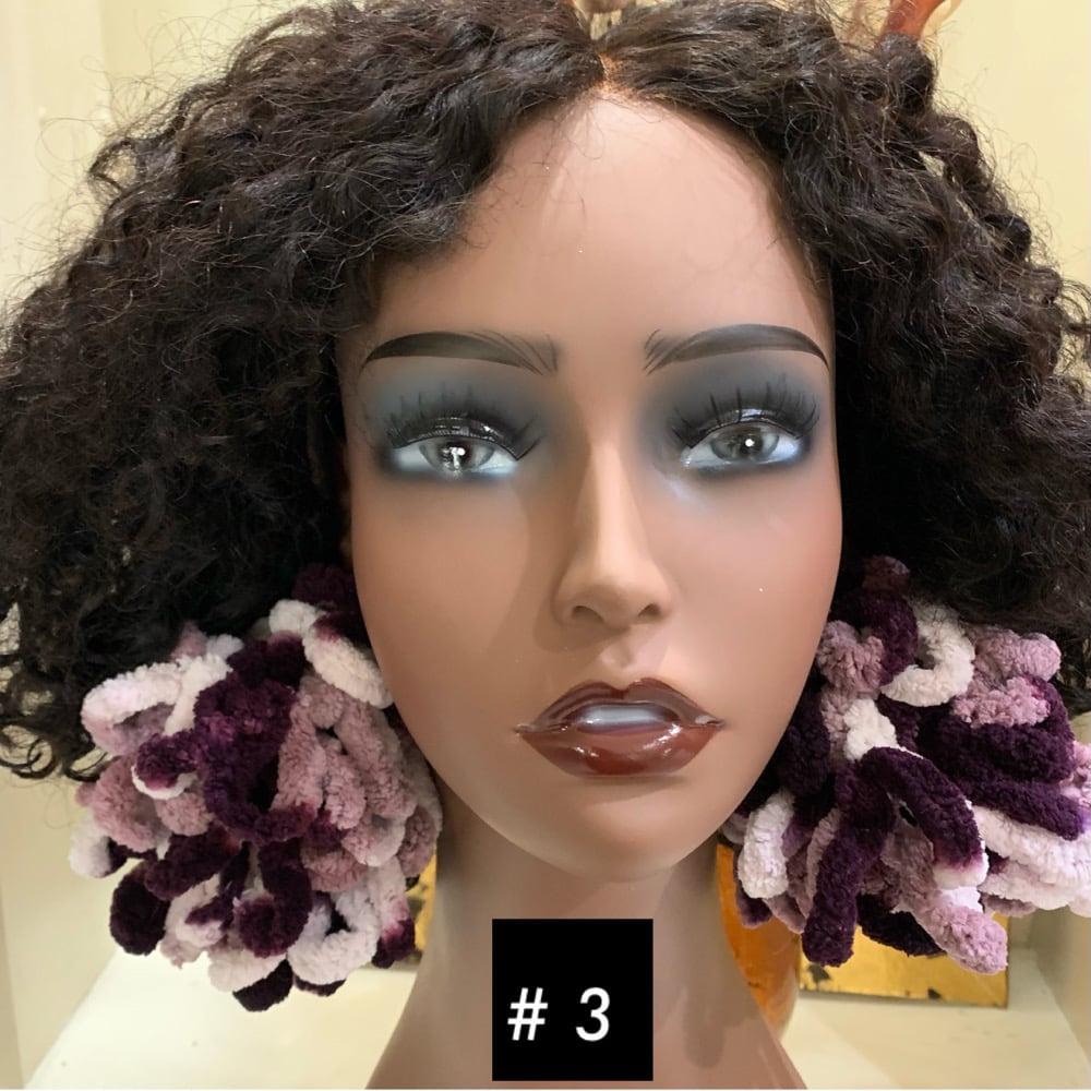 Image of Curly Gurl Puff Earrings 