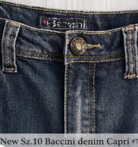 Image 6 of New Sz.10 Baccini Denim Capri #755*1.3
