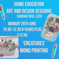 Image 1 of Home Ed. Monday 29th June ‘Mono Printing’