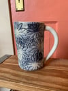 Indigo floral mug